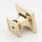 Gliderite Hardware 1-1/4 in. Square Twisted Knob Champagne Gold 5865-CHPG-1 - alternate 2